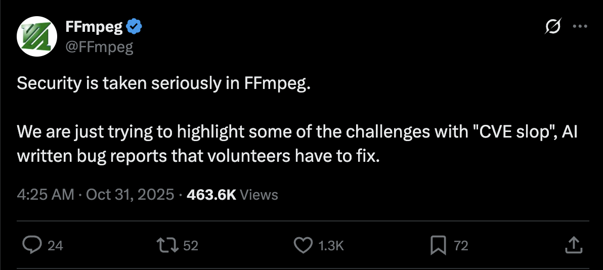FFmpeg tweet